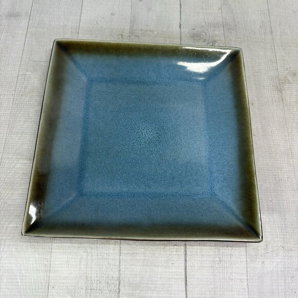 Home Target ELEMENTAL OCEAN Reactive Blue Square Stoneware Dinner Plates Set 2 - Picture 4 of 14